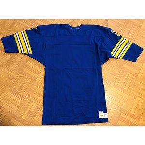 Vintage 80's Russell Athletic x Bill Hatch Seattle Trojan Blue XL Jersey